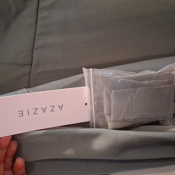 Azazie maxi satin dress sz l - Picture 12 of 12